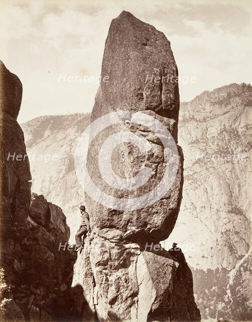 Magic Tower, Yosemite, ca. 1872, printed ca. 1876. Creator: Attributed to Carleton E. Watkins.