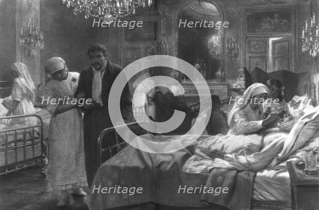 ''Dans les hotels et les Chateaux; les hotes choyes', 1914. Creator: J Simont.