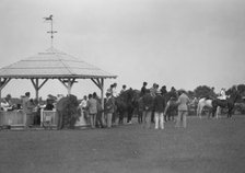 East Hampton horse show or hunt, 1933 or 1934. Creator: Arnold Genthe.