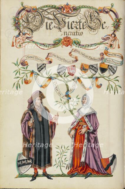 The Fourth Generation, Friedrich Derrer; Genealogy of the Derrer Family, about 1626-1711. Creator: Unknown.