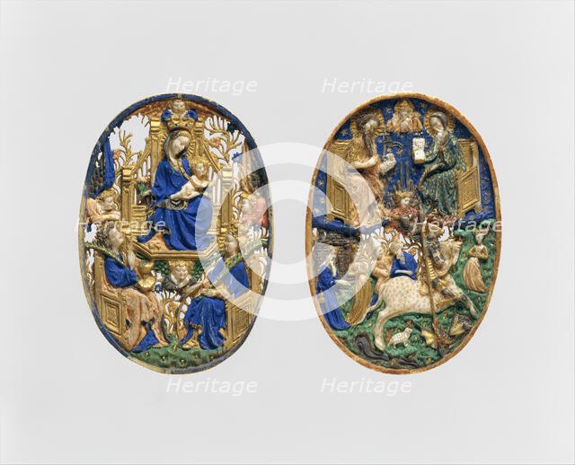 Two Medallions, French, ca. 1420. Creator: Unknown.