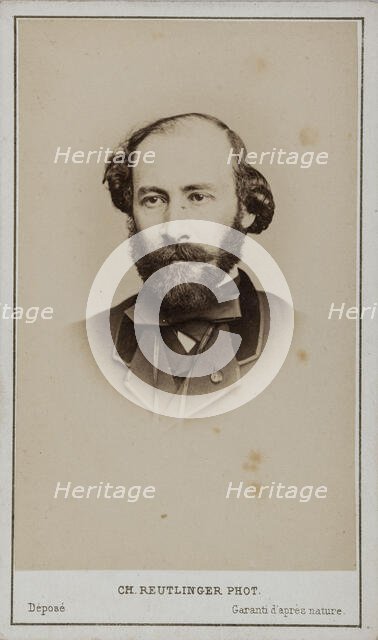 Portrait of Octave Feuillet (1821-1890). Creator: Photo studio Reutlinger, Paris  .