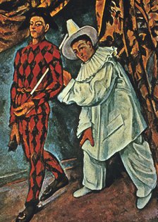 'Arlequin et Pierrot', 1888. Artist: Paul Cezanne