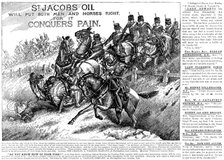 Advertisement for St. Jacob’s Oil, 1890. Creator: Unknown.