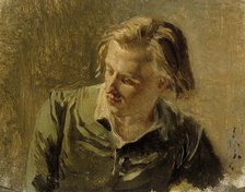 Portrait of a Young Man, c1890s. Creator: Albert Edelfelt.