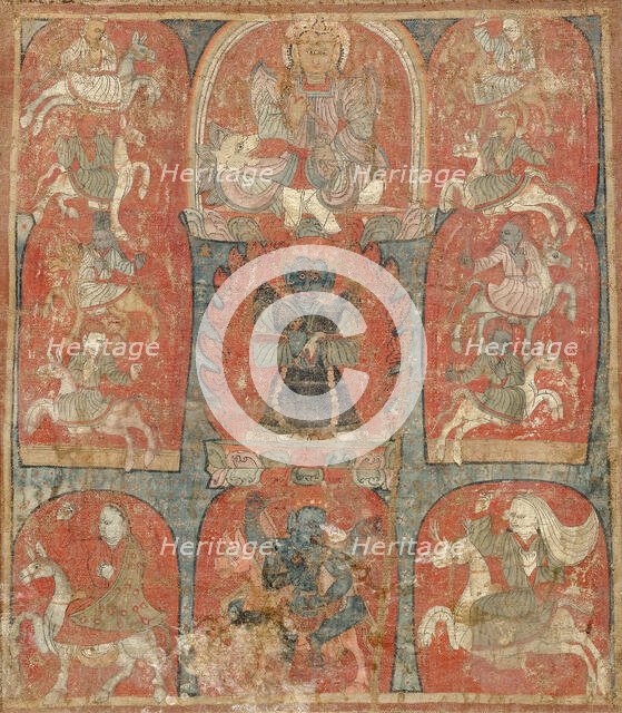 Thangka of Panjaranatha Mahakala (Gur Gonpo), 13th century. Creator: Tibetan culture.