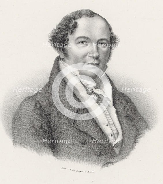 Portrait of the composer Conradin Kreutzer (1780-1849). Creator: Brodtmann, Joseph (1787-1862).
