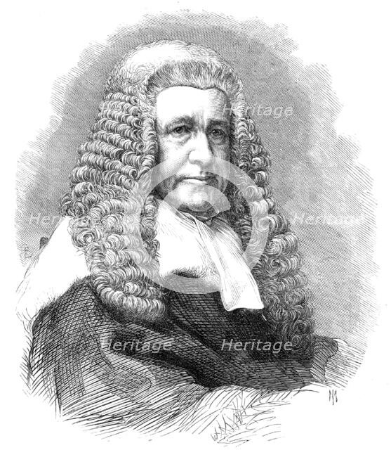 Mr. Justice Lush, the new judge, 1865. Creator: Unknown.