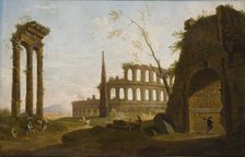 Roman Capriccio, 1756. Artist: John Inigo Richards
