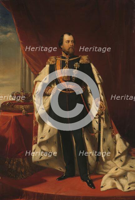 Portrait of William III, King of the Netherlands, 1856. Creator: Nicolaas Pieneman.