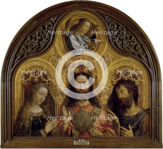 Christ between the Virgin Mary and Saint John the Baptist. Artist: Gossaert, Jan (ca. 1478-1532)