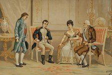 Charles IV of Spain, together with Queen consort Maria Luisa of Parma...,  1892.  Creator: Unknown.