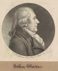 John Wart, 1798. Creator: Charles Balthazar Julien Févret de Saint-Mémin.