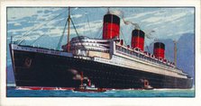 'Q.S.T.S. Queen Mary, 1937. Artist: Unknown.