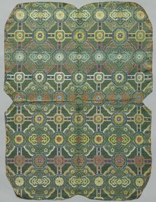 Textile Fragment, 1800s. Creator: Unknown.