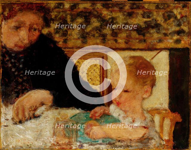 Grandmother with a Child, 1894. Creator: Bonnard, Pierre (1867-1947).