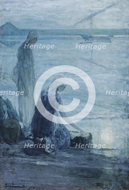 Moses in the Bullrushes, 1921. Creator: Henry Ossawa Tanner.