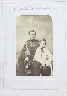 Grand Duke Constantine and Son, 1860-69. Creator: Verry Fils.