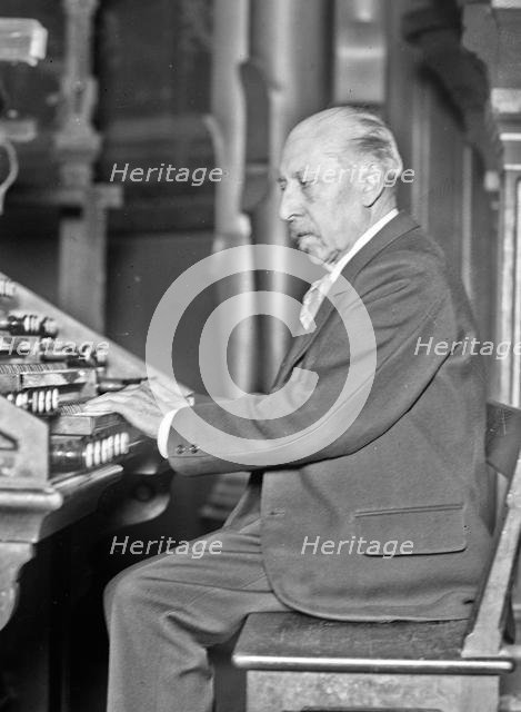 Portrait of the organist and composer Charles-Marie Widor (1844-1937) , 1927. Creator: Anonymous.