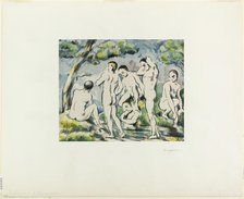 Bathers, published 1897. Creator: Paul Cezanne.