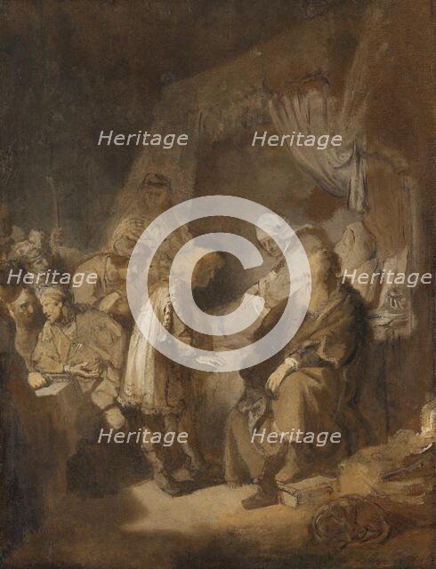 Joseph telling his dreams, 1633. Creator: Rembrandt Harmensz van Rijn.