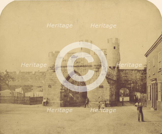 St. Mary's Gate, York, 1850s. Creator: Unknown.