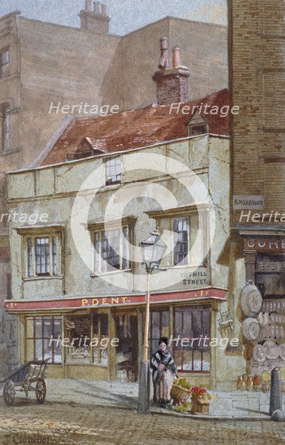 No 1 Tothill Street, Westminster, London, c1880.  Artist: John Crowther