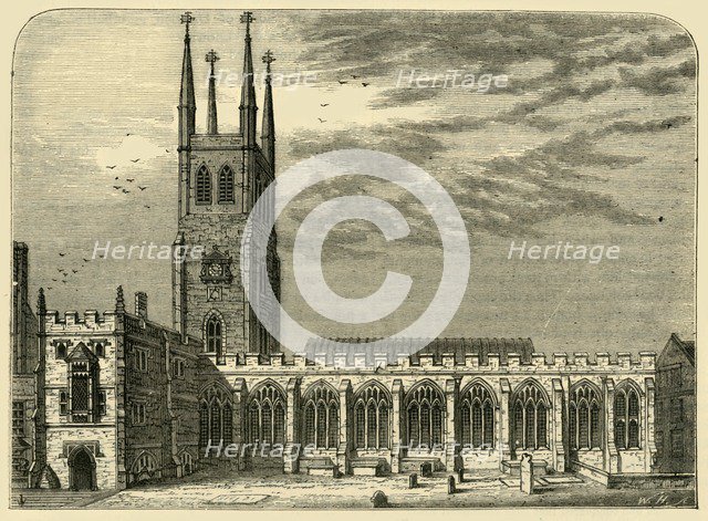 'St. Sepulchre's Church in 1737', (c1872). Creator: Unknown.