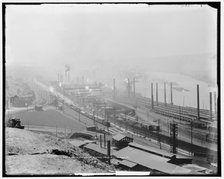 Jones and Laughlin steel mills, Pittsburgh, Pa., between 1900 and 1915. Creator: Unknown.