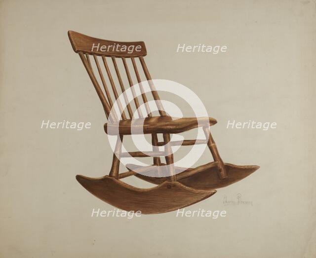 Chair, c. 1936. Creator: Charles Bowman.