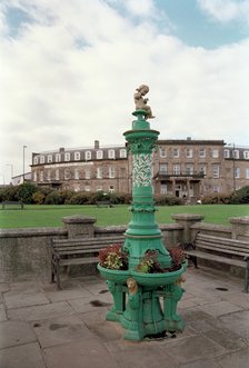 Fountain in Queen's Park, Fleetwood, Lancashire, 1999. Artist: P Williams