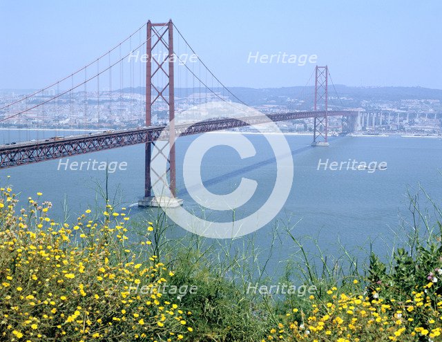 25th April Bridge over the River Tagus, Lisbon, Portugal