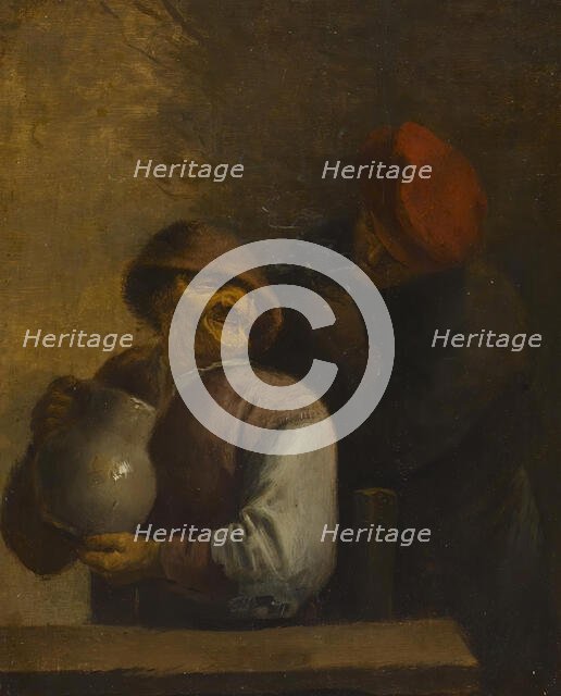 Two Peasants in an Inn, 1630-1639. Creator: Unknown.