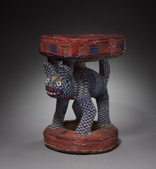 Leopard Caryatid Stool , possibly 1800s. Creator: Unknown.
