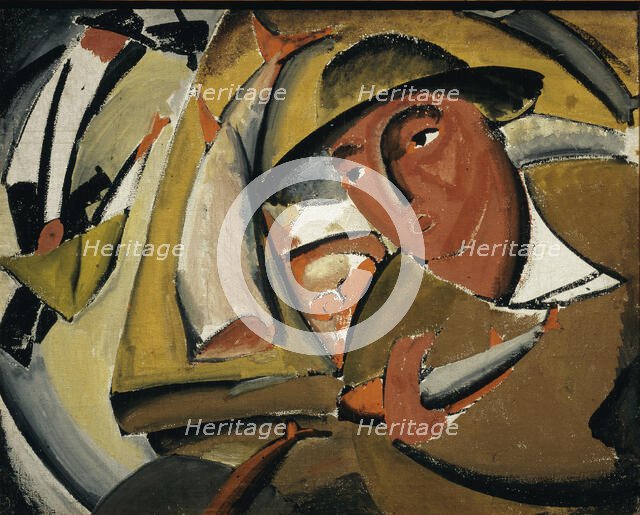 Fishmonger, 1911. Creator: Tatlin, Vladimir Evgraphovich (1885-1953).