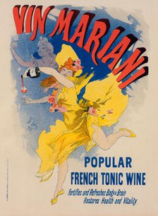Affiche pour le "Vin Mariani"., c1897. Creator: Jules Cheret.