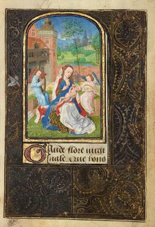 The Virgin and Child with Angels; Prayer Book of Charles the Bold, 1469. Creator: Lieven van Lathem.