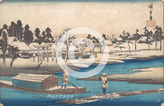 Clearing Weather after Snow at Massaki. Creator: Ando Hiroshige.