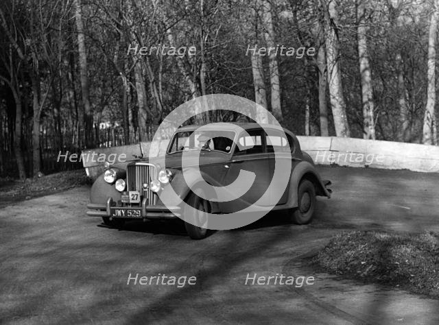 Jaguar Mk V, RAC rally 1954. Reg JWY 529. Creator: Unknown.