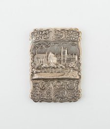Card Case with View of Oxford, Birmingham, 1860/61. Creator: Marked F. M.