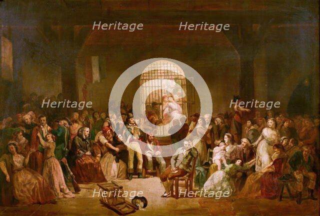 André Chénier in Prison, 1840s. Creator: Ten Kate, Herman Frederik Carel (1822-1891).