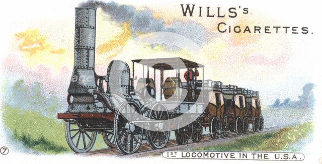 'Stourbridge Lion', steam locomotive, c1830 (1900). Artist: Unknown