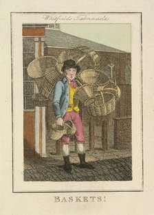 'Baskets!', Cries of London, 1804. Artist: Anon
