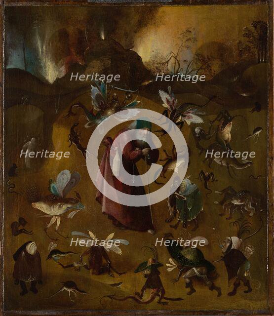 The Temptation of Saint Anthony, c 1500. Creator: Bosch; Hieronymus; (School) ().