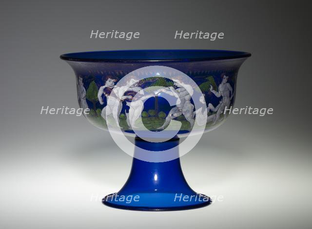 Tazza with a Frieze of Putti, 1800s. Creator: Unknown.