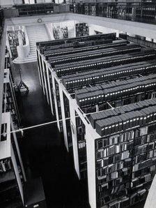 The Wellcome Building, Euston Road, London: the Hall of Statuary as adapted for the Library, c1960 Creator: Unknown.