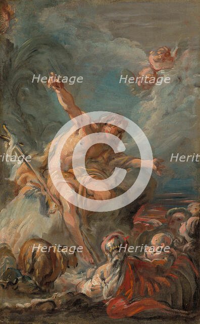 Saint John the Baptist Preaching in the Desert, 1758/64. Creator: Jean-Baptiste Deshays.