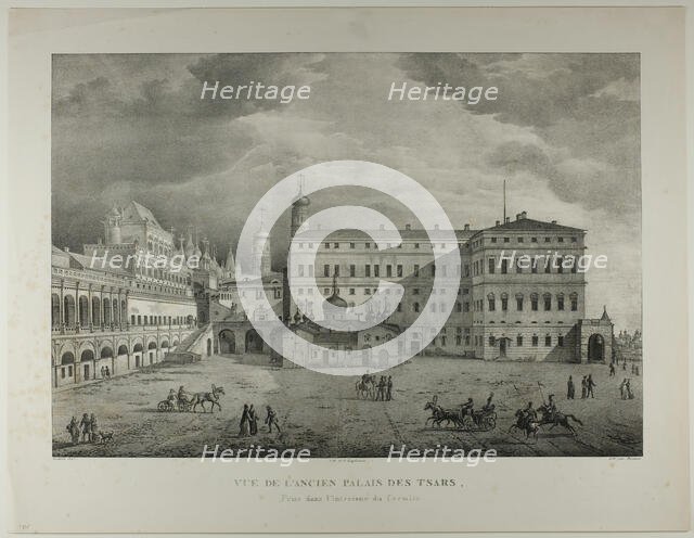 View of the Former Palace of the Czars, 1833. Creator: Renoux.