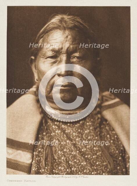 Cheyenne Matron, 1910. Creator: Edward Sheriff Curtis.