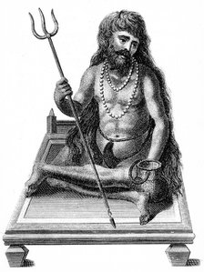 A Yogi meditating, 1811. Artist: Unknown